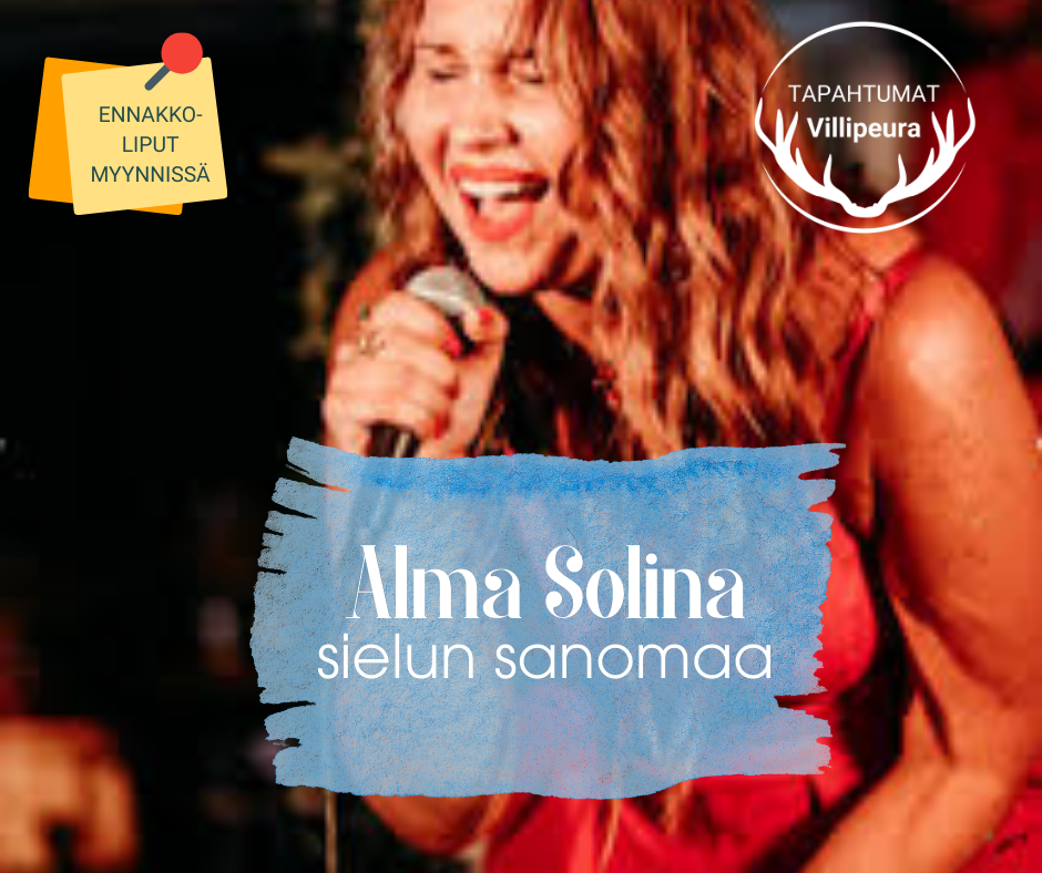 Sielukas Alma Solina Hannunkiven Helavalkeilla la 16.5 klo 21