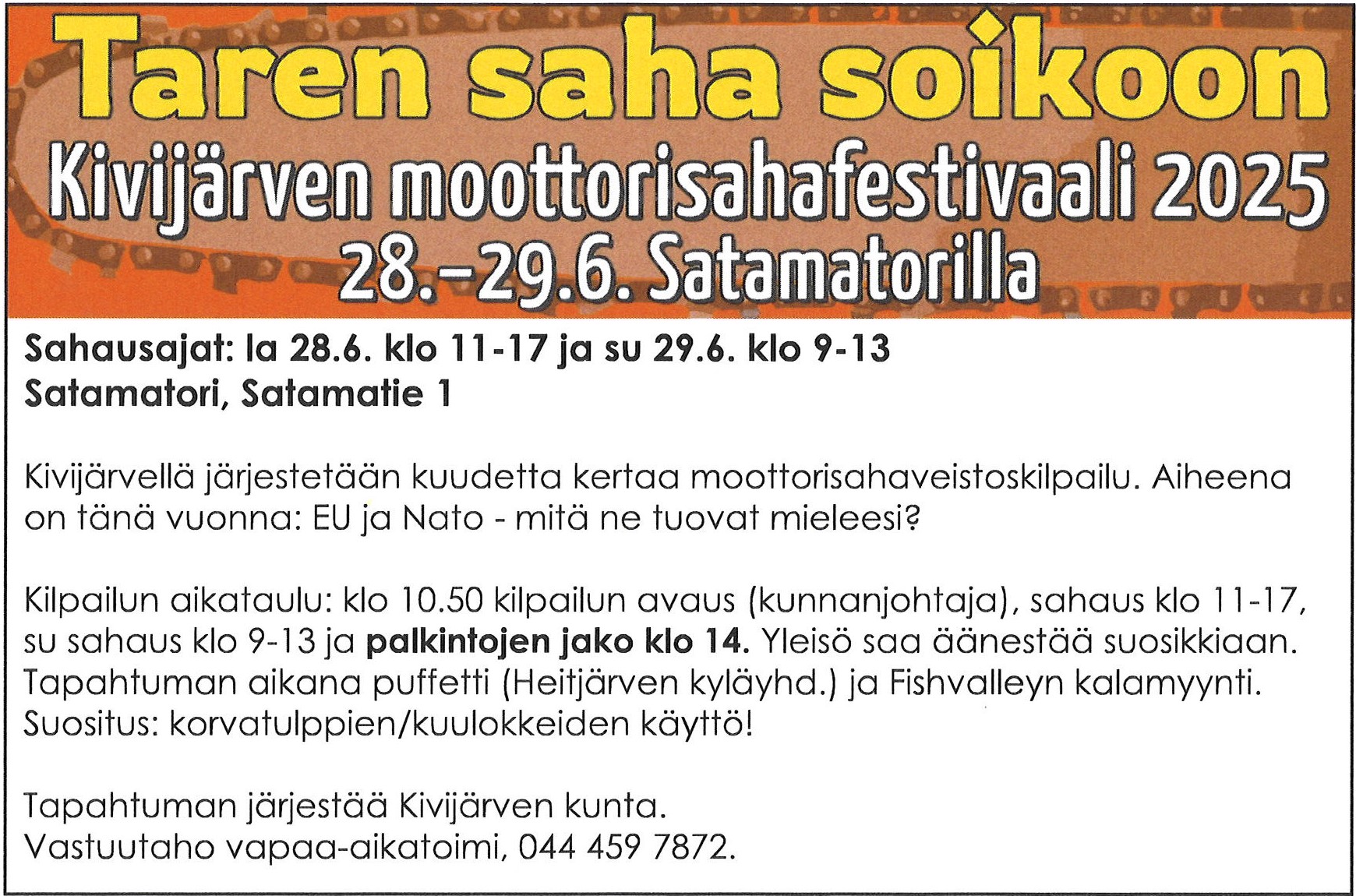 mainos kuntatiedotteessa